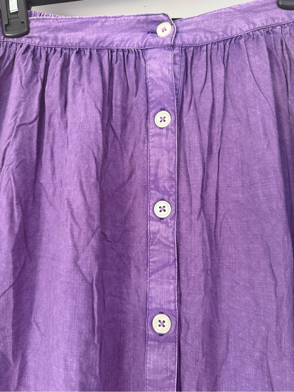 Earthbound Purple Button-Front Maxi Skirt - Picture 6 of 8